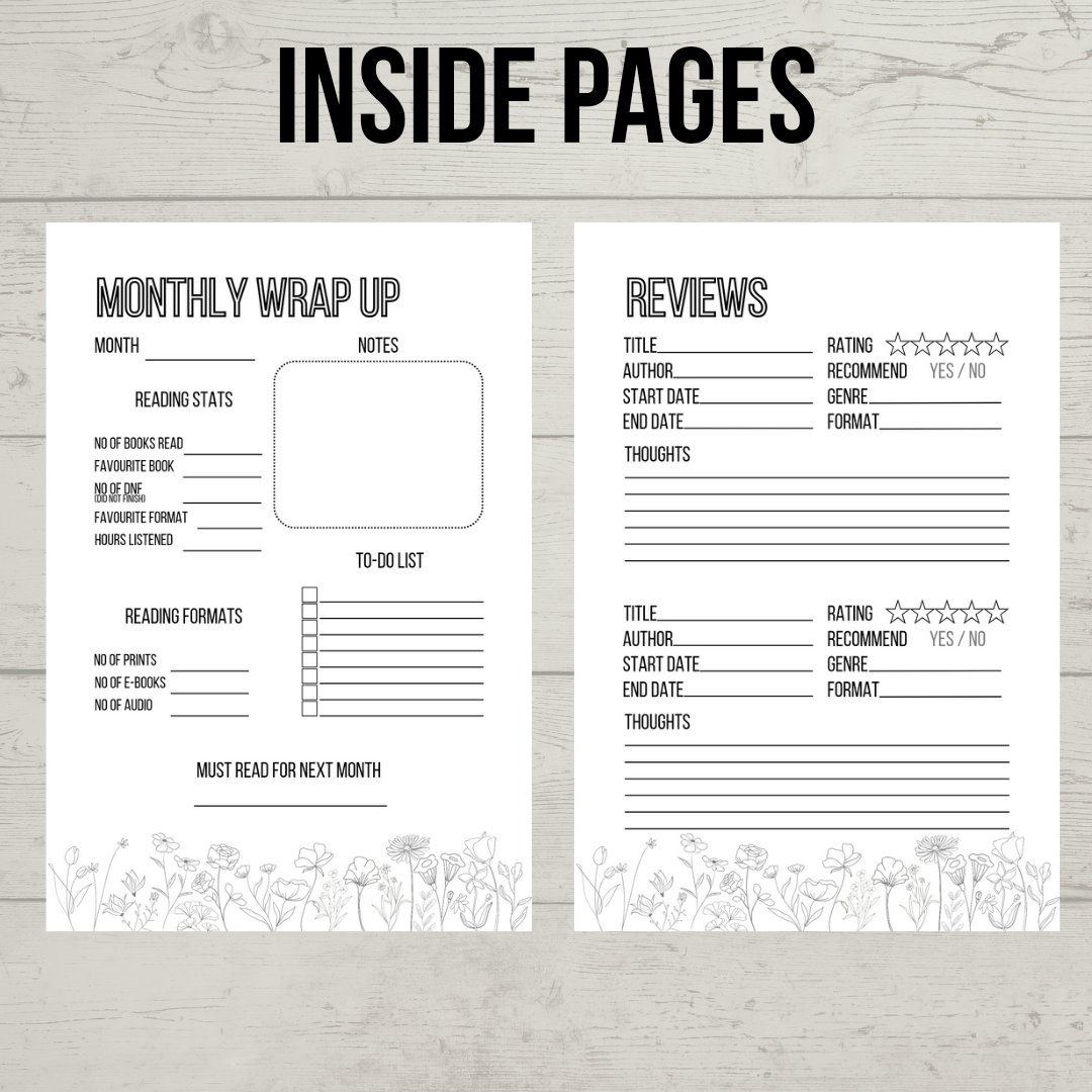 Reading journal: For book reviews