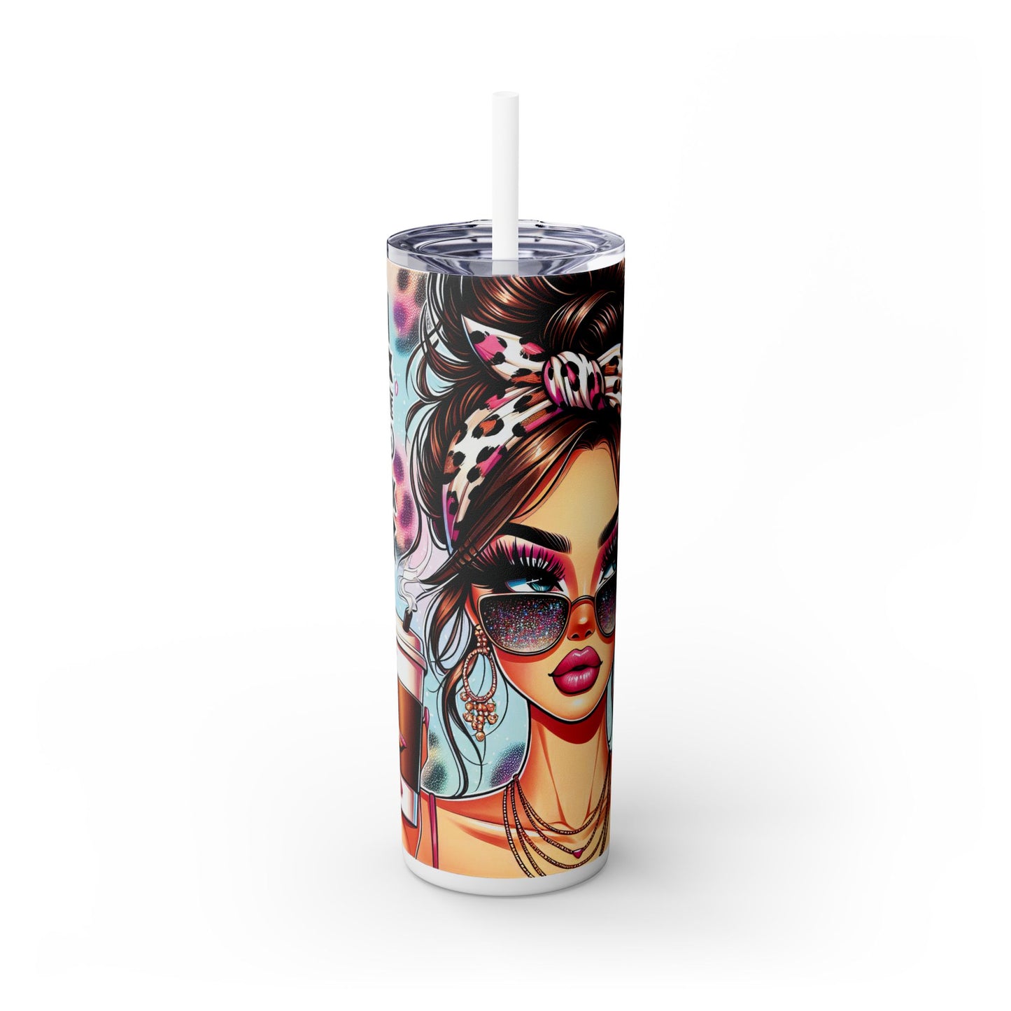 Sarcastic Skinny Tumbler with Straw, 20oz