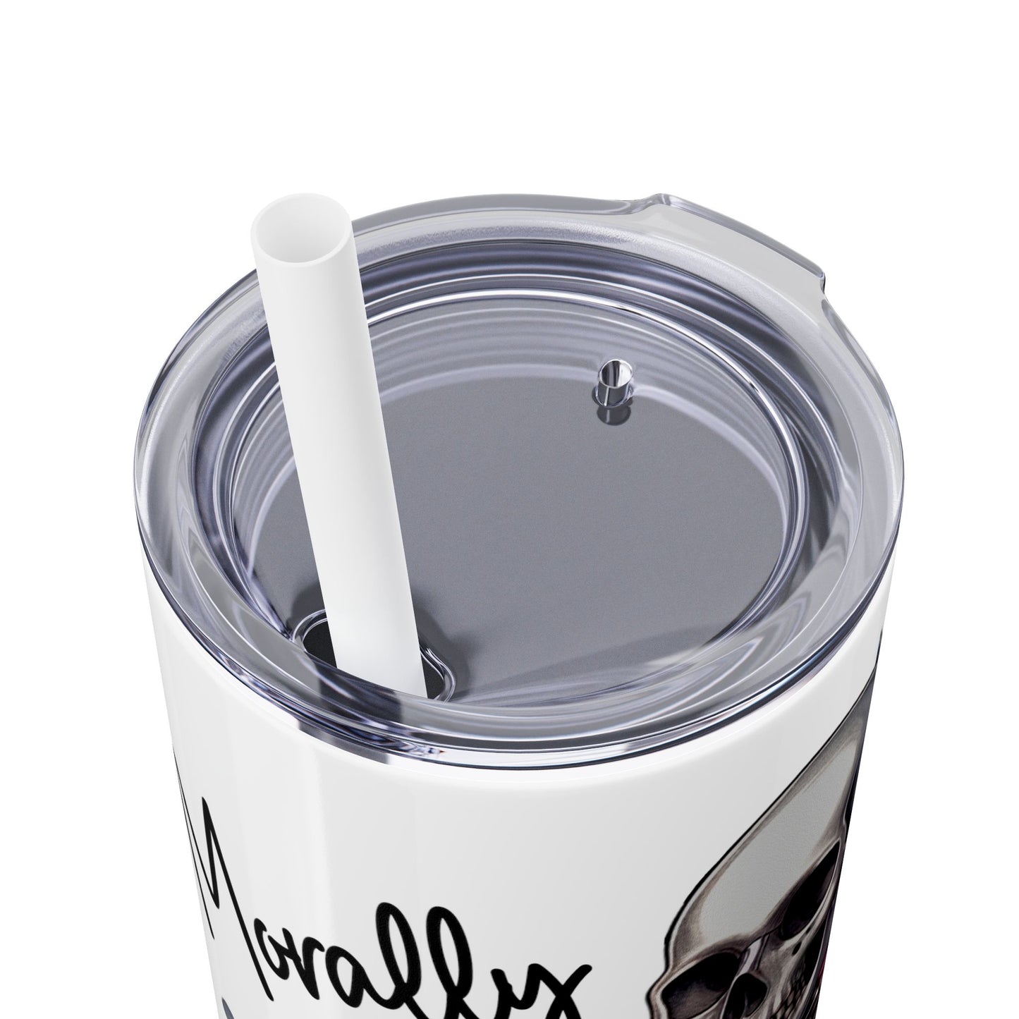 Morally Grey Skinny Tumbler, 20oz: Perfect Gift for Book Lovers and Readers, Dark Romance, Bookworm Gift, Literary Gift, Bookish Tumbler,