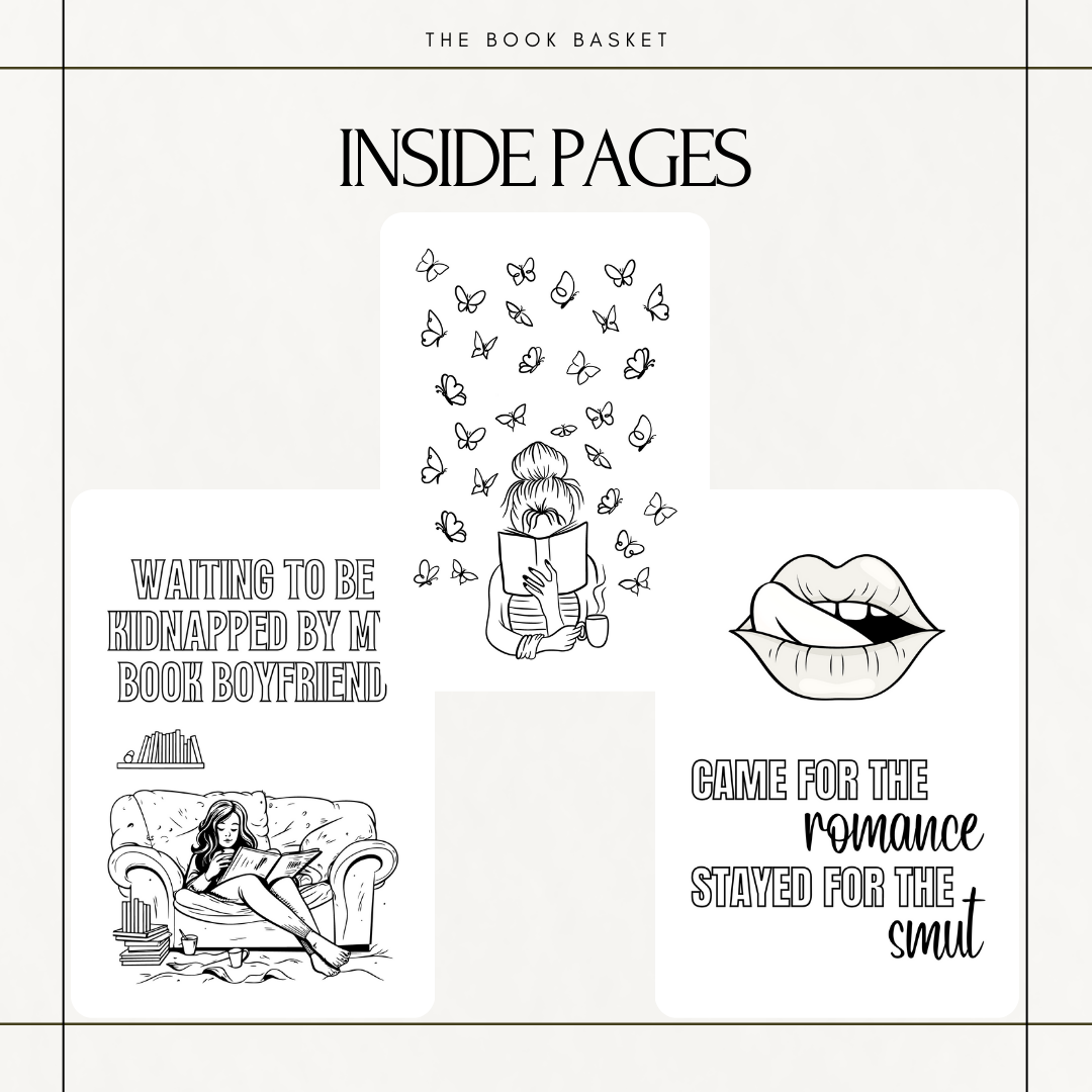 Adult Dark Romance Colouring Book Digital Download - 50+ Engaging Pages for Readers - Great 18+ Gift