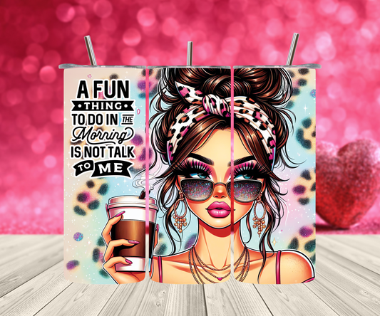 Sarcastic Skinny Tumbler with Straw, 20oz