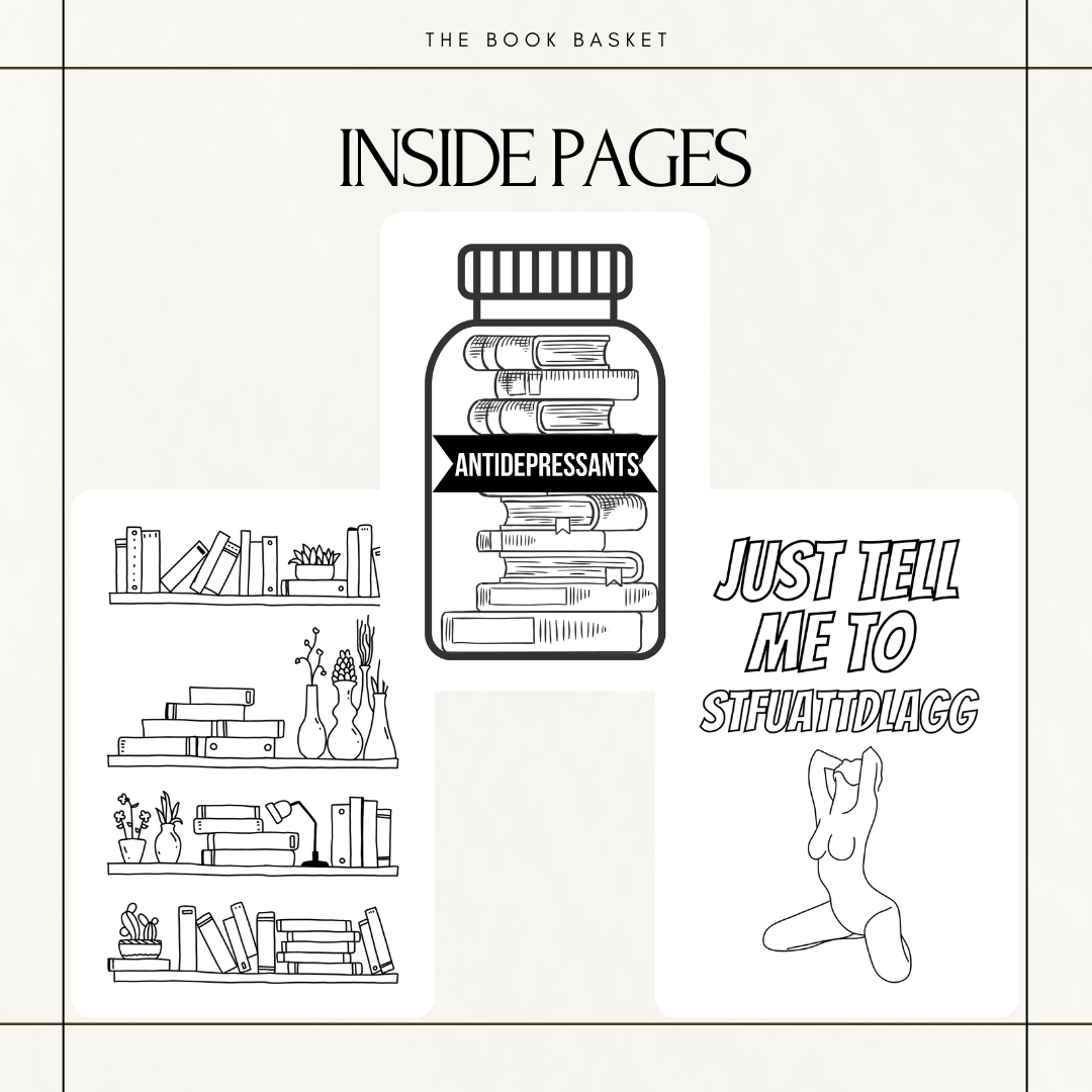 Adult Dark Romance Colouring Book Digital Download - 50+ Engaging Pages for Readers - Great 18+ Gift