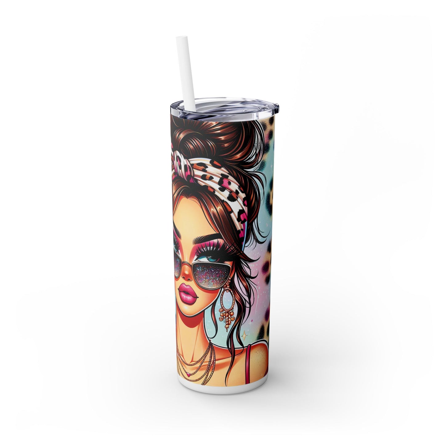 Sarcastic Skinny Tumbler with Straw, 20oz