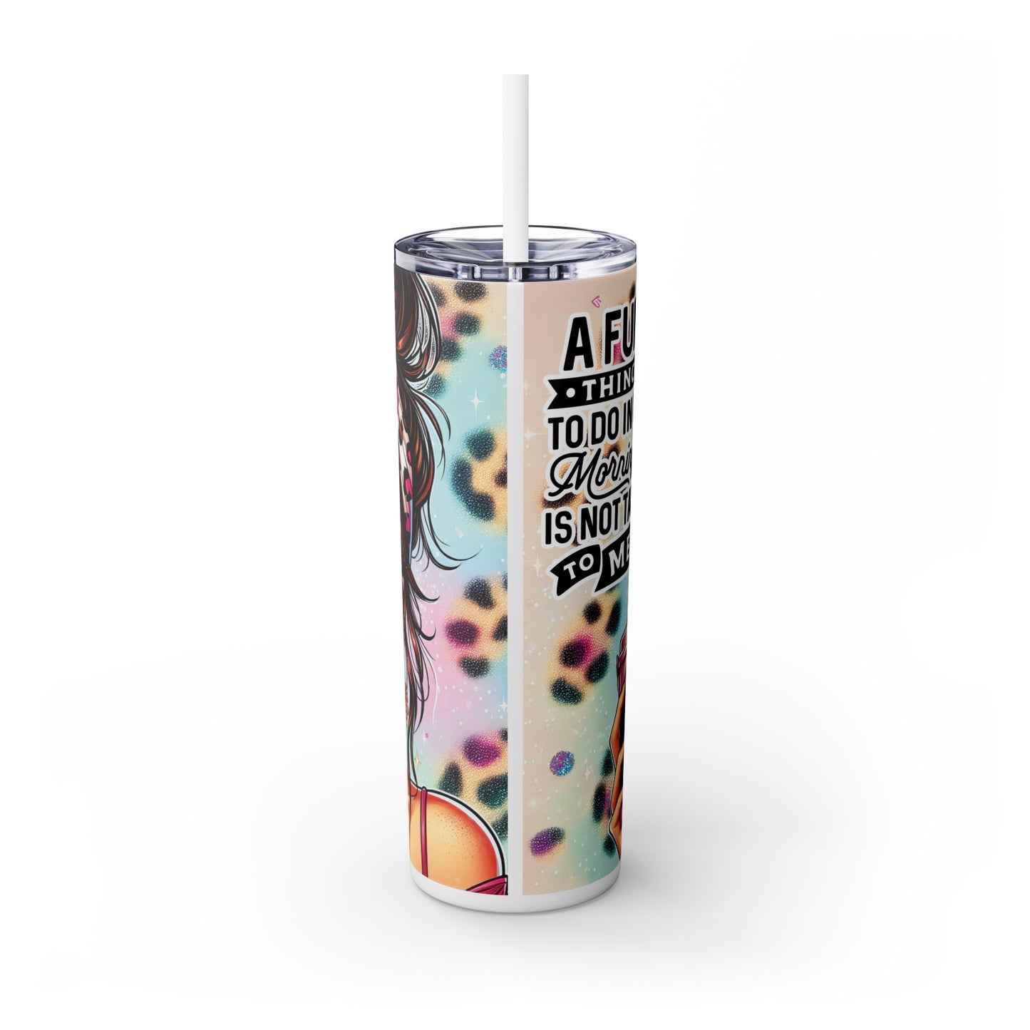 Sarcastic Skinny Tumbler with Straw, 20oz
