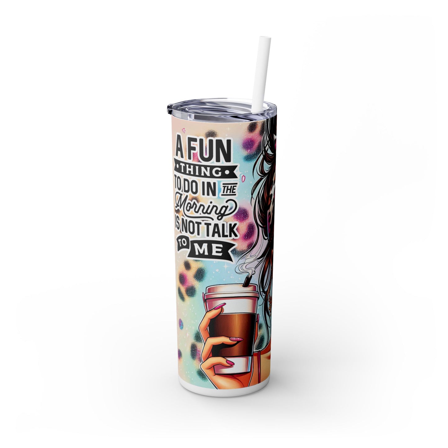 Sarcastic Skinny Tumbler with Straw, 20oz